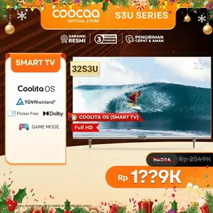 COOCAA S3U 32Inch Smart TV - OS COOLITA -2K - Bazel Less - Dolby Audio - Browser/Youtube - USB/HDMI/LAN/WIFI