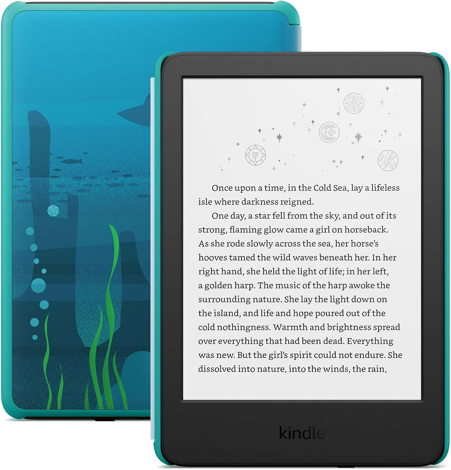 Amazon Kindle Kids 16GB (newest model) - includes ad-free books and cover, with glare-free display, faster page turns