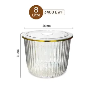 Naiba nandos toples acrilik bonita 8 liter | toples premium | toples bonita Acrylic Plastik Aesthetic