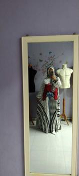 Product Review of Jeine Series (free scarf) silk digital printing Sutra by La palamba Gamis Karet Muslim Satin Pesta Dress from H**a 1
