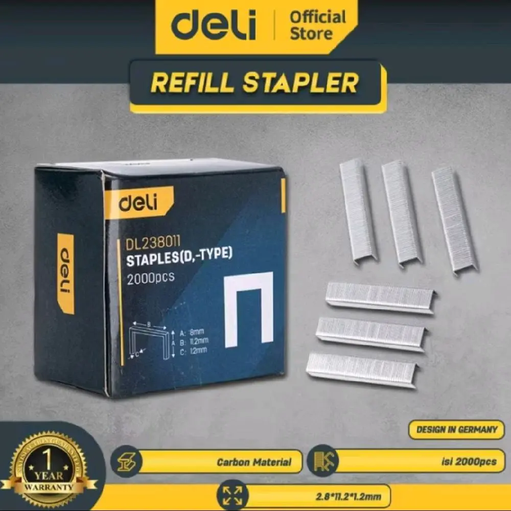 Deli staples gun reffil / isi ulang staples EDL238011