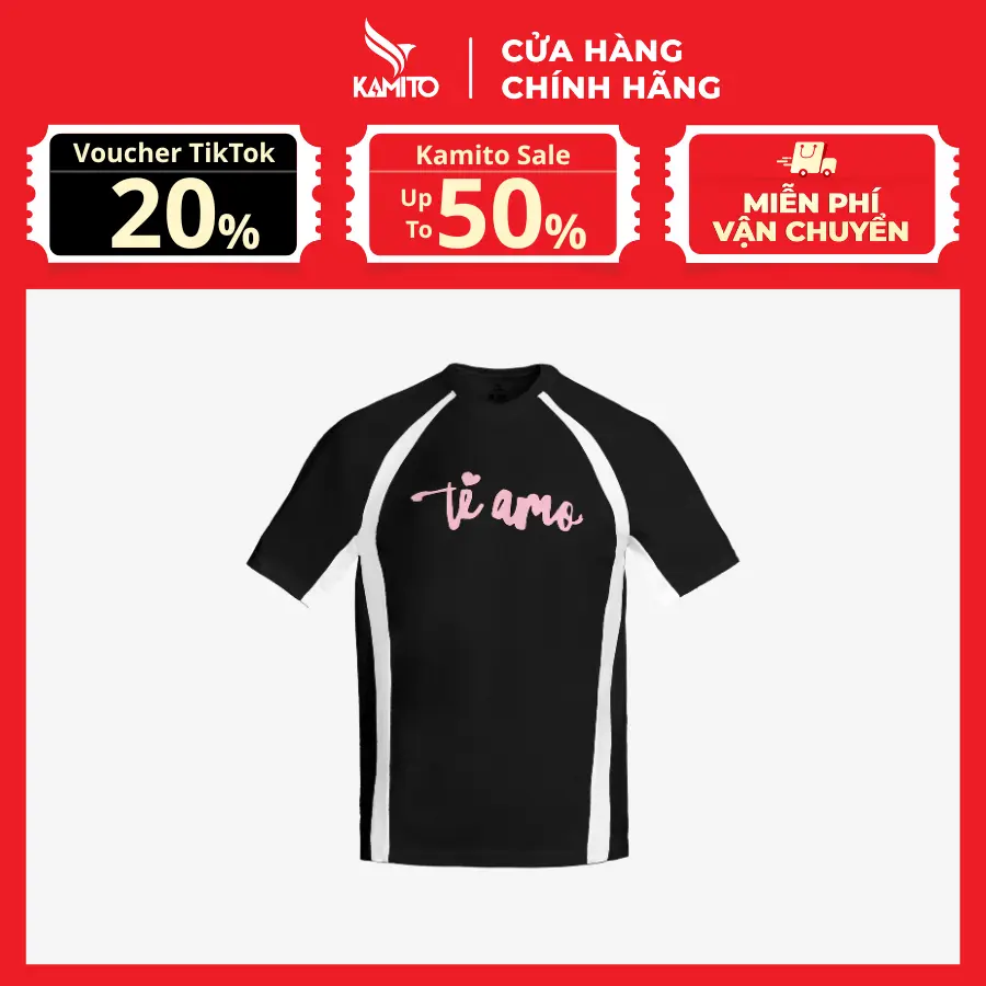 Áo Tshirt Pickleball Kamito Tiamo Thể Thao Cổ Tròn - Áo Pickerball Kamito - Áo thể thao, đồ thể thao nam / nữ đẹp