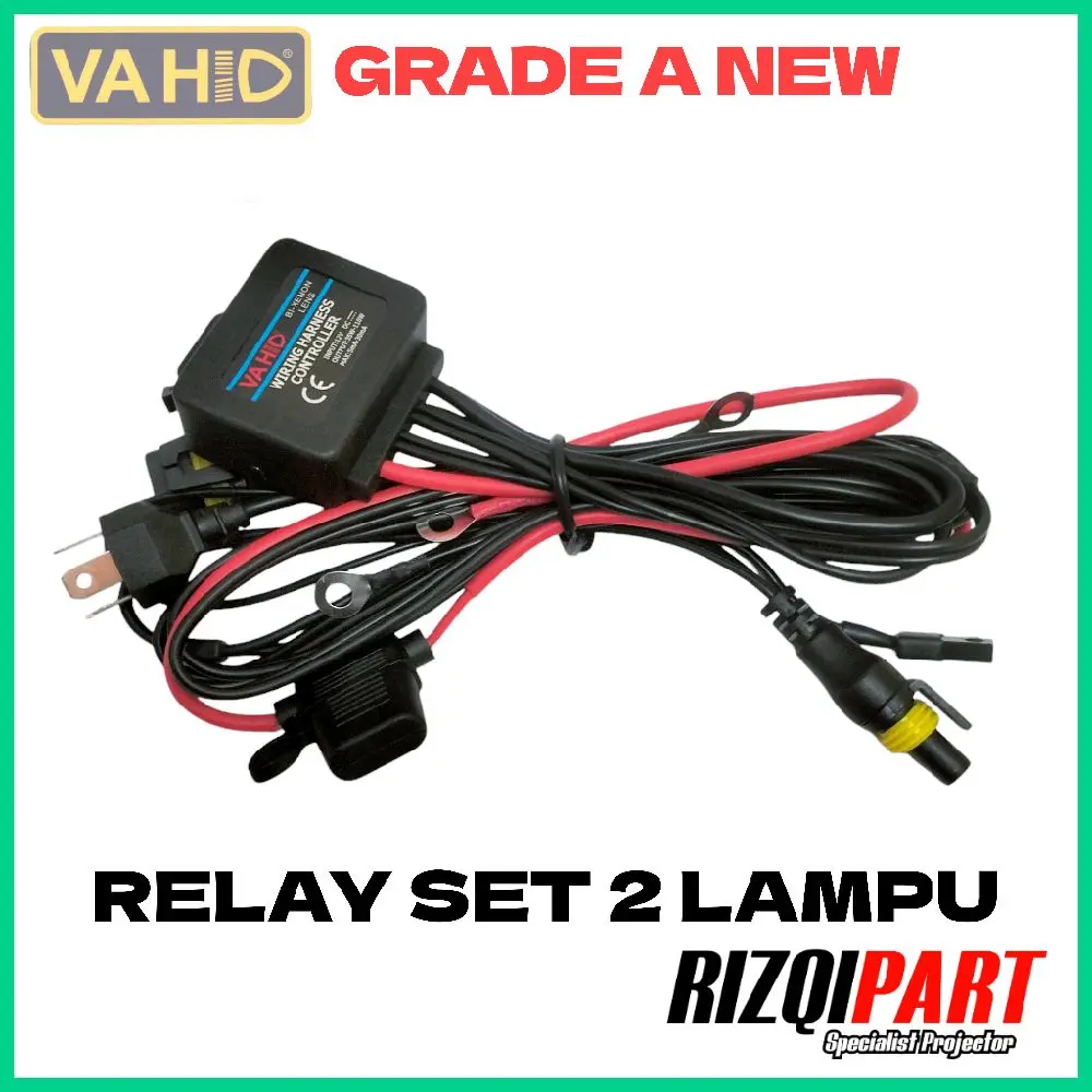 Vahid Relay set Kabel set Mobil 2 lampu kanan kiri original