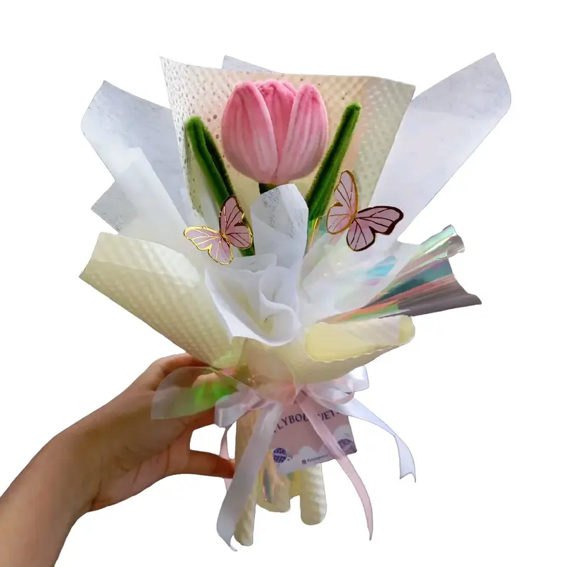 Single bouquet tulip pipe cleaner 1