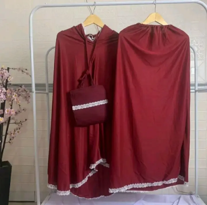 Mekenah dewasa murah, mekenah rendah hyget polos, mekenah amplop renda 2