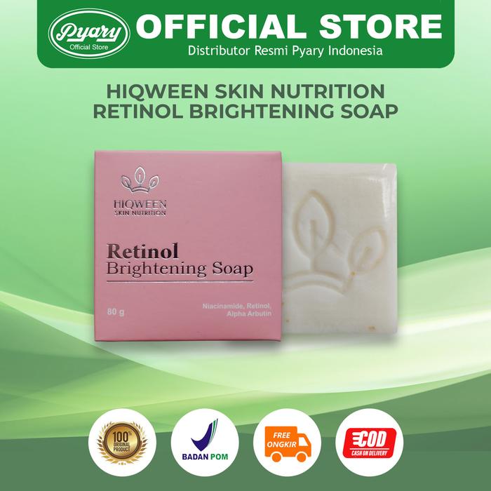 Gambar Hiqween Skin Nutrition Retinol Brightening Soap dari Pyary Store Kota Tangerang Selatan Tokopedia