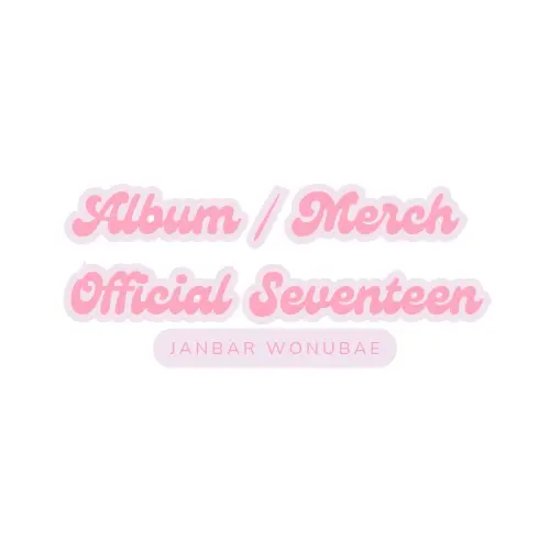 OFFICIAL ALBUM / MERCH / PHOTOCARD SEVENTEEN