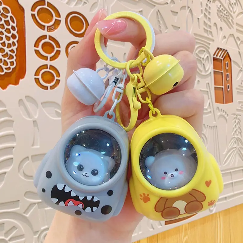 Gantungan Kunci Lucu Unik ada LAMPU LED senter mini Anak bisa dimainkan Anak Cute Cartoon Keychain Souvenir Tas Hadiah 1