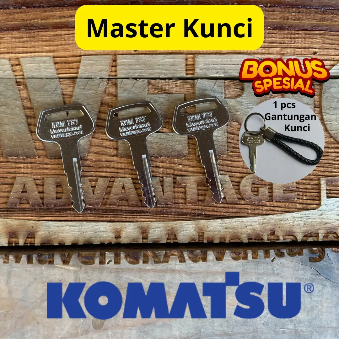 Master Kunci KOMATSU 787 Pengganti Kunci Stater Forklift & Ekskavator