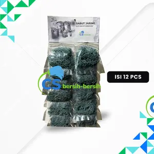 Sabut Cuci Piring Serbaguna Jaring Sabut Besar 12 PCS Busa Lebih Banyak Hemat Sabun Cepat Kering Anti-Karat CS BERSIH BERSIH spons tahan  lama