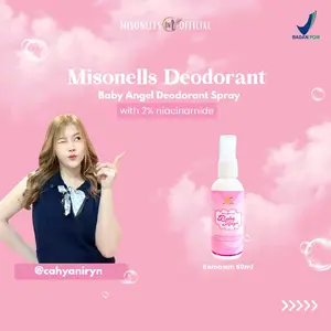 Misonells Deodorant Spray Baby Angel 1pcs 60ml (CAHYANIRYN) Antiperspirant Mencerahkan