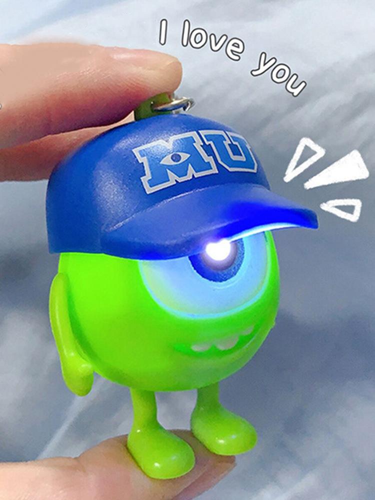Product Introduction of DM Say I Love You Sound Keychain with LED Light Cartoon Key Chain Dolls Toy Gifts for Kids#461236 9