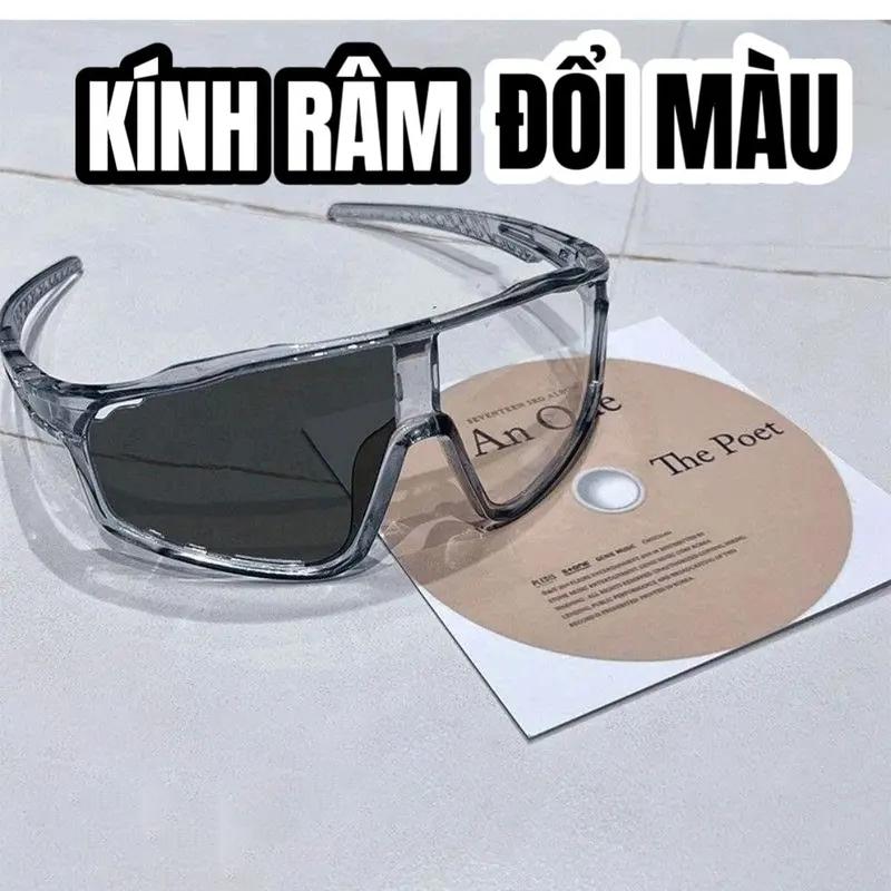 Mắt Kính Chống Bụi Đổi màu Chống Nắng- Kính Đi Dường Ngày Đêm Đi Mưa Chống Tia UV Gió Bụi Kính Mát Kính Râm Thời Trang Kính Thể Thao Nam Nữ Đi Xe Máy Chạy Bộ Đạp Xe Chống Mờ Hấp Hơi Kính Nam Thời Trang