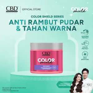 CBD Professional Color Shield Hair Mask 500gr - Haircare Treatment Creambath Perawatan setelah Shampoo & Conditioner untuk Rambut Berwarna Kering Memberishkan Melindungi & Mempertahankan Kilau Warna Rambut Wangi Tahan Lama Seharian