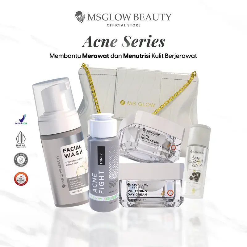 [6.6 SALE] FREE DTE Mini 30ML Hadiah Terbatas/Hari] MS GLOW - PAKET WAJAH Facial Mencerahkan Kusam Memudarkan flex 2