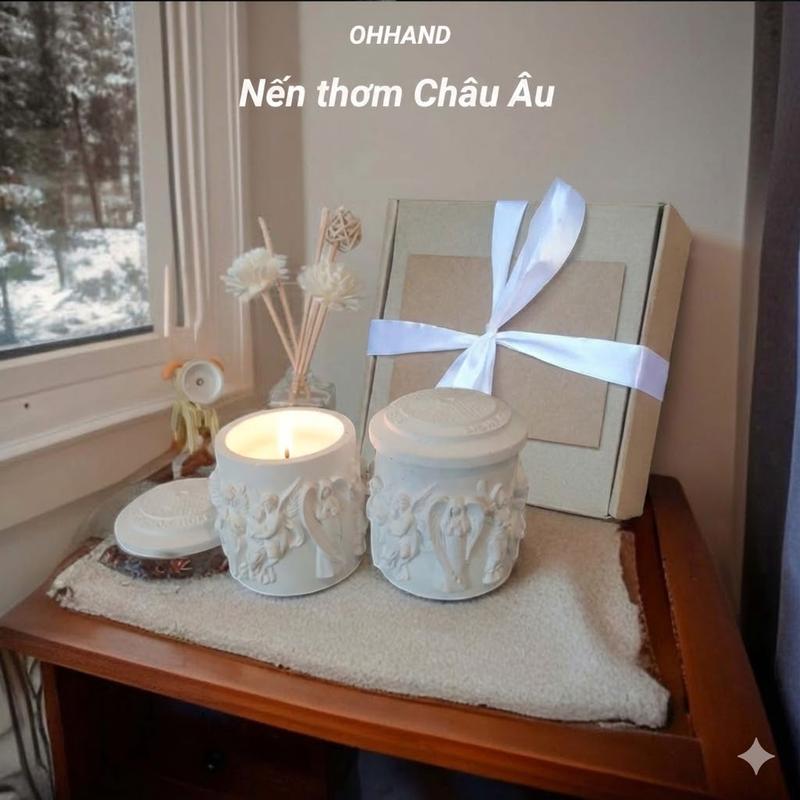 Nến Thơm Thư Giãn Cổ Điển Sang Trọng Mùi Hương Dễ Chịu OHHAND 130g