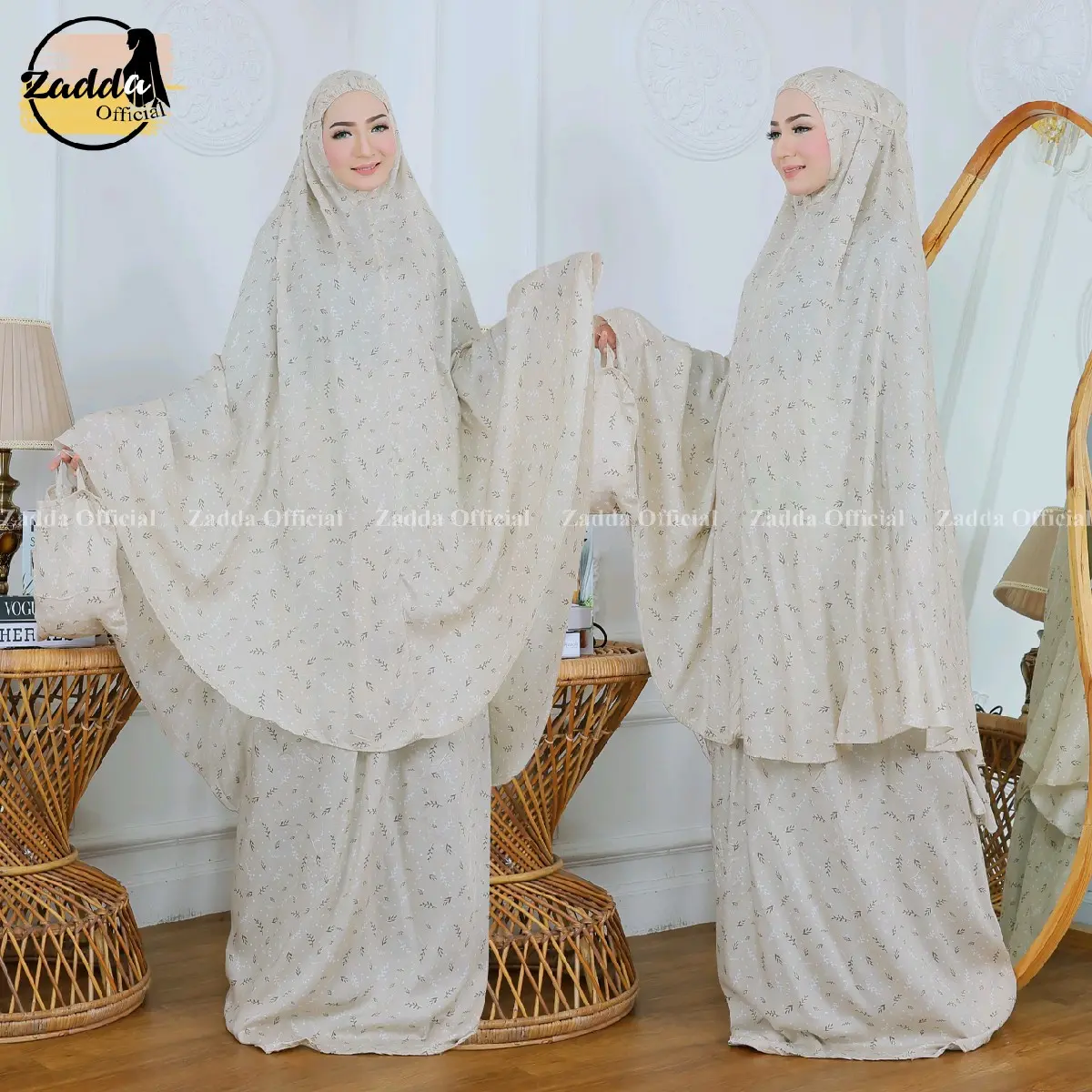 Mukena Bali Premium Rayon Jumbo Motif Cantik - Muslim