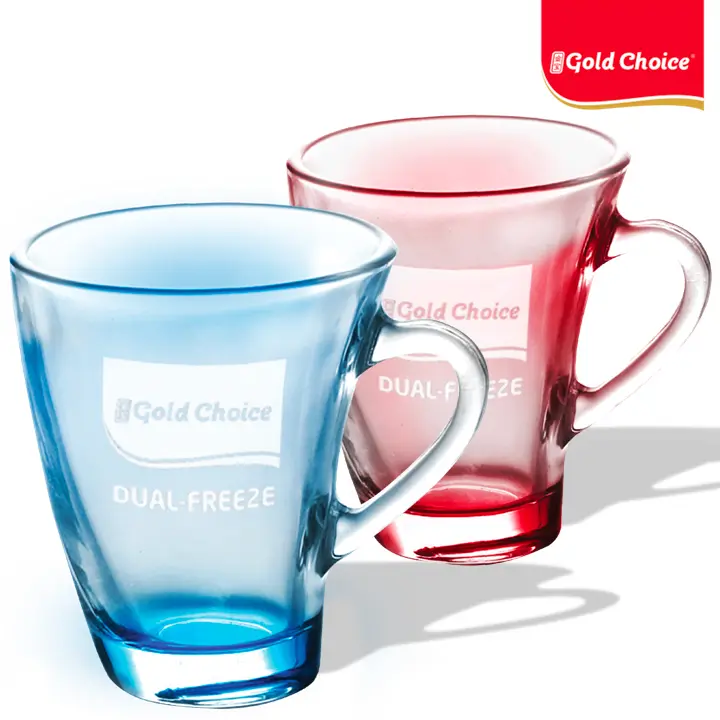 [Limited Edition] Gold Choice Dual Freeze Glass Mug (Random Colour)