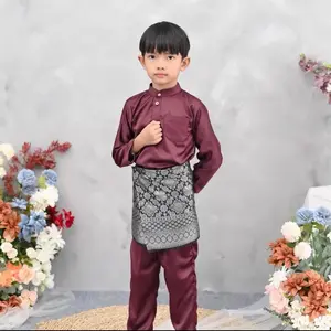 Baju Teluk Belanga Cekak pria/ baju koko anak-anak 1-15th termurahhh (Tidak Termasuk Songket)