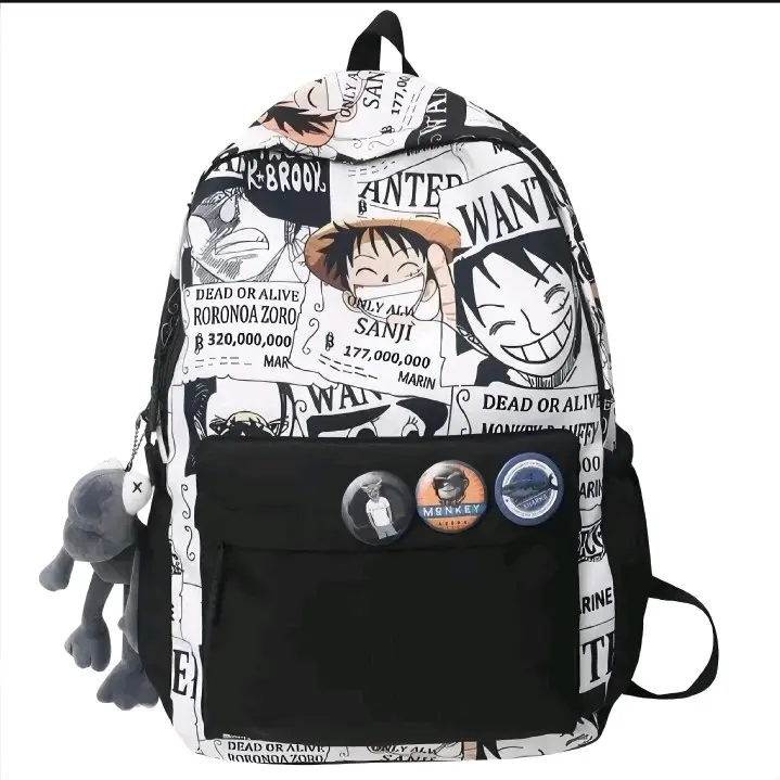 Tas Punggung One Piece Ransel Laptop Anak Dewasa Pria Wanita Sekolah - Backpack