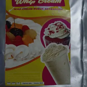 WHIP CREAM TOPPING PREMIUM 250GR / BUBUK WHIP CREAM 250GR / WHIPPED CREAM POWDER / WHIPPING CREAM 250GR