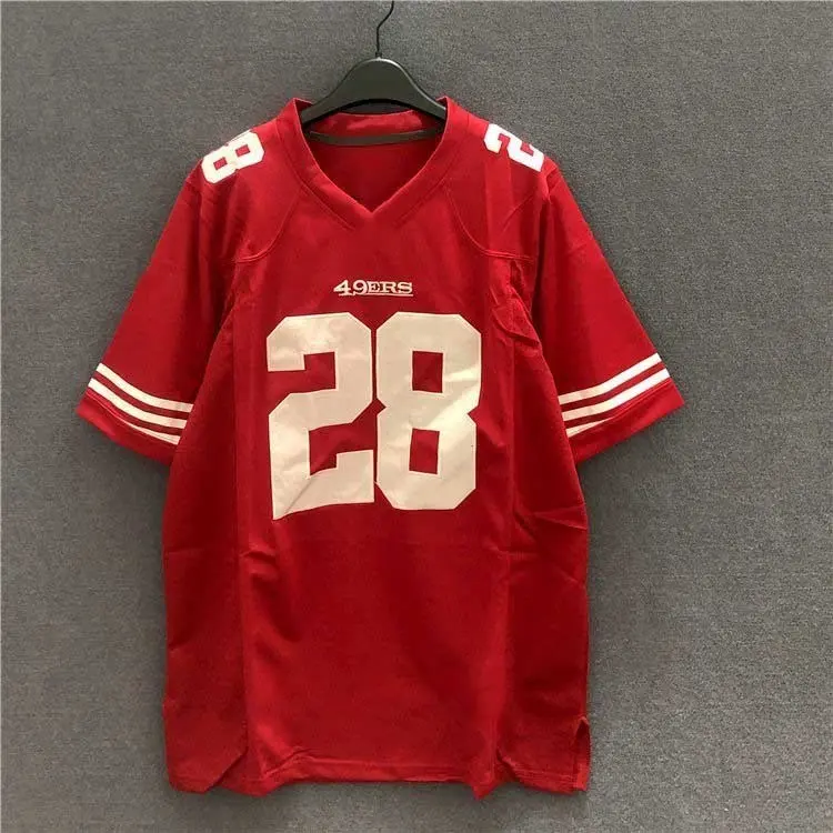 【Free Custom Name & Number】jersey, rugby, American football, European street hip-hop, Harajuku, loose fitting BF style, retro fashion printed letter t-shirt