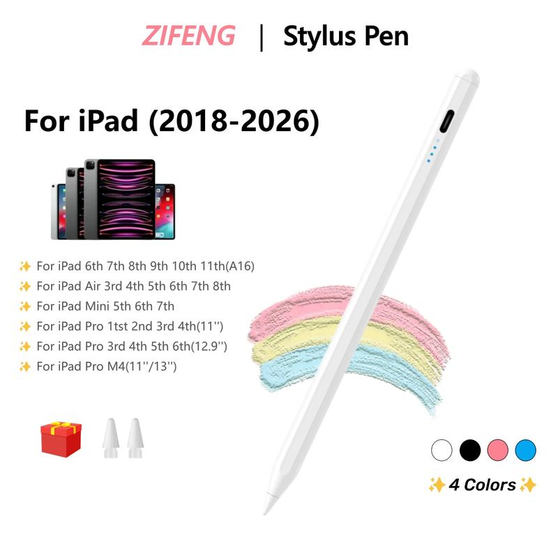 Bút Cảm Ứng for iPad A16 6/7/8/9/10th/11th Gen Pencil Mini 5/6 Air 3/4/5/6/7 M2 Pro 3/4/5/6/M3 (11''/12.9'') With Palm Rejection (Không tương thích với máy tính bảng và điện thoại Android)