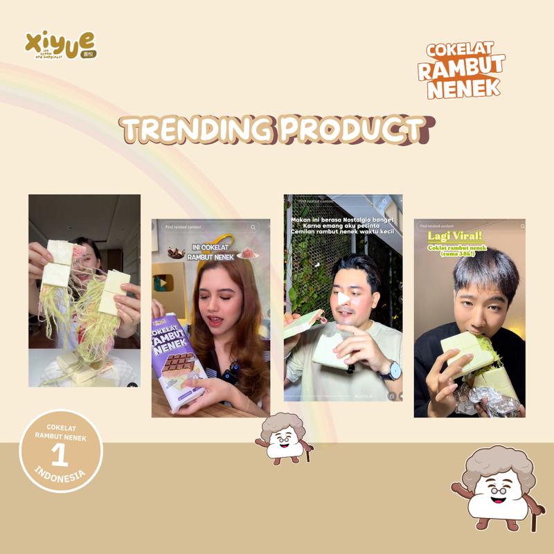 Cokelat Rambut Nenek By Xiyue / Cokelat Viral / Arum Manis 3