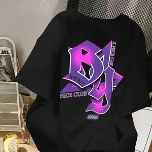 kaos Vintage purple star atasan  club Unised distro Pria wanita baju distro lengan pendek Tshirt cowok cewek style kekinian