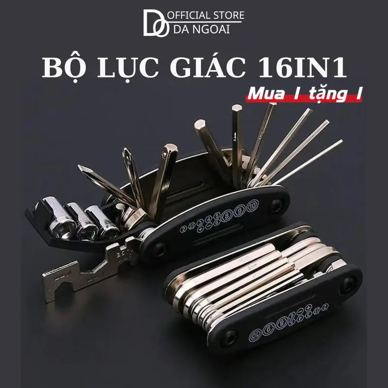 【Mua 1 tặng 1】Bộ Lục Giác Sửa Chữa Cầm Tay Đa Năng Tua Vít 16-in- 1,Lục Giác Sửa Chữa Cầm Tay Đa Năng Tua V1, Đa Năng, Cao Cấp, Sửa Chữa Xe Đạp, Bữa Xe Đạp, Bộ Lục Giác Mini