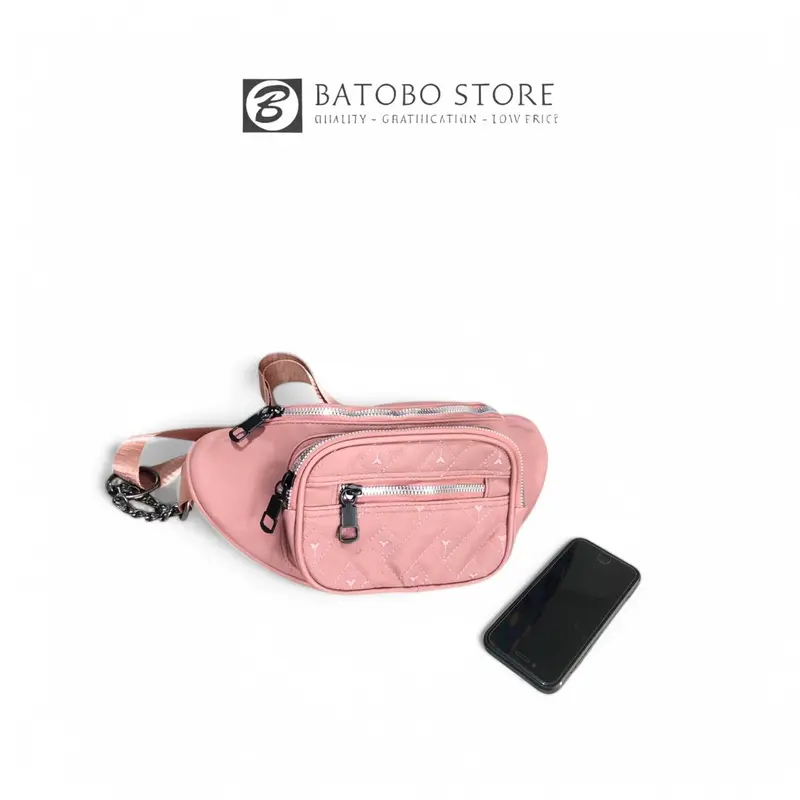 WaistBag Bordir Wanita Terlaris Bahan Nylon Tipe 3 Resleting 5