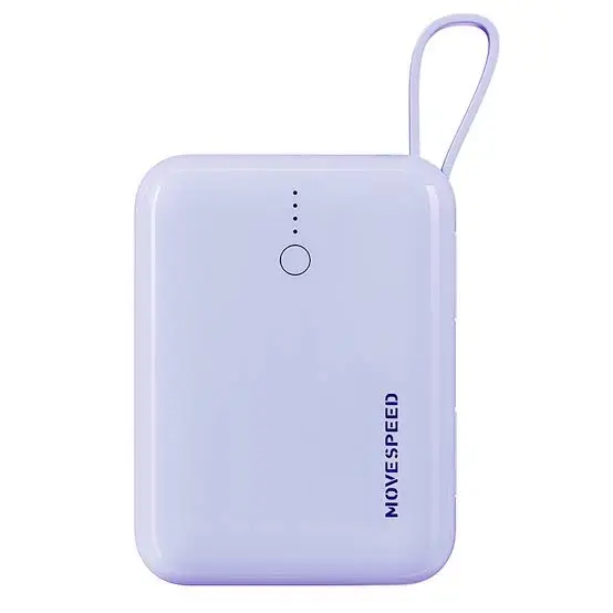 Movespeed Q10 Candy Colors 20W Fast Charging Powerbank 10000mAh Purple