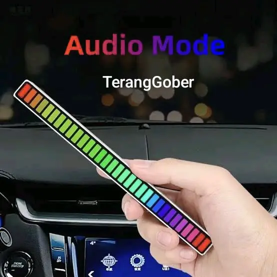 Lampu LED RGB Bar Strip Spectrum Audio Indicator Music Sound Control ...