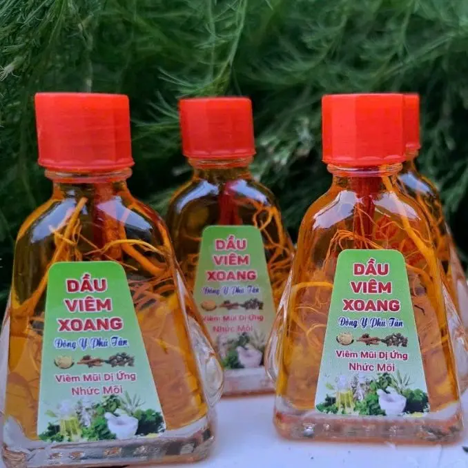 10 TẶNG 1 Combo DẦU VIÊM XOANG 10 CHAI 7ml rễ  hỗ trợ nhức mõi ngủ ngon chai to nóng thơm(tem xanh lá) 0