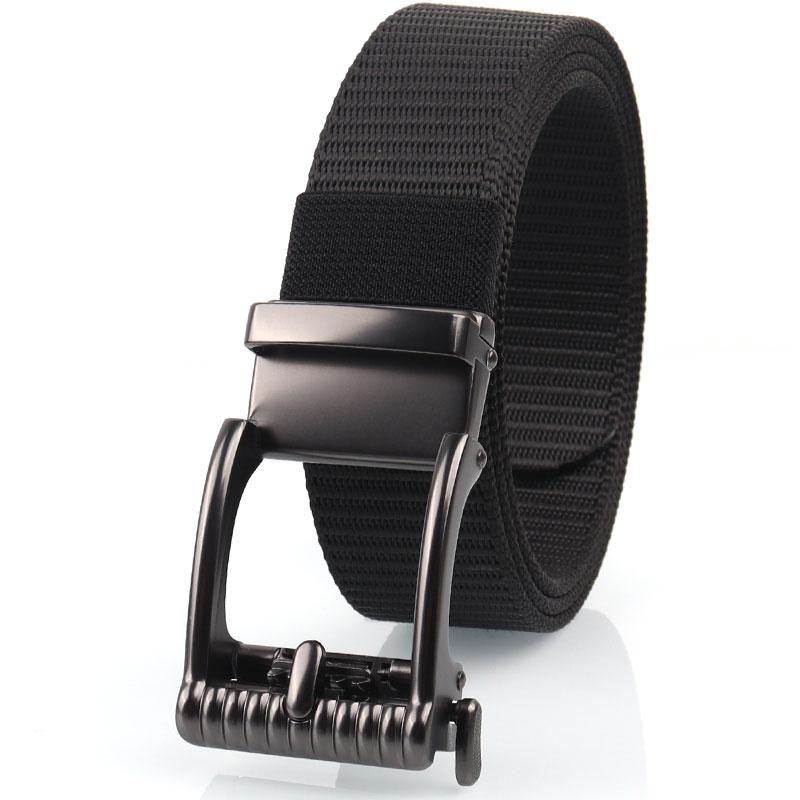 Product Introduction of Canvas belt men&#39;s automatic buckle belt alloy buckle head casual versatile Korean style student belt for young and middle-aged people 7