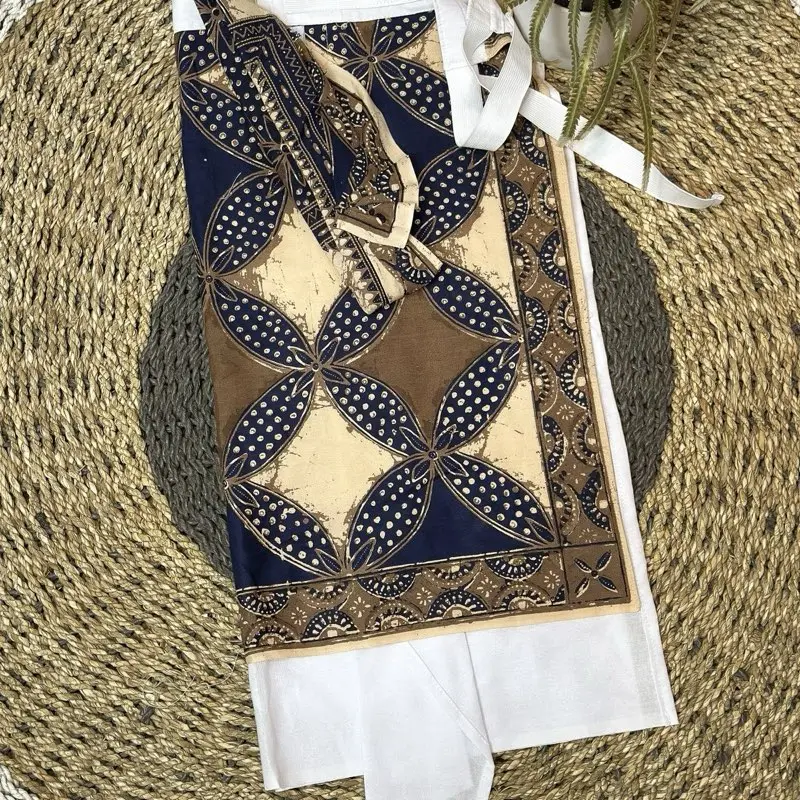 Kamben anak cowok jadi dan setengah jadi batik indigo semi tulis 2