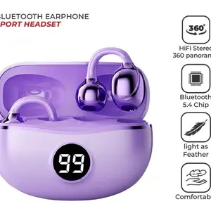 YXG-20 Open-Ear Clip Headphones Harbuds Earphone Jepit Telinga COD Headset Bluetooth TWS Wireless 6.0 Sport Bone Conduction Earphones HIFI Waterproof