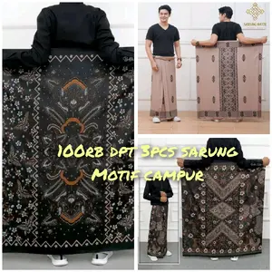 PAKET ISI 3 Pcs Sarung Batik Motif Kekinian Terbaru Gus Iqdam