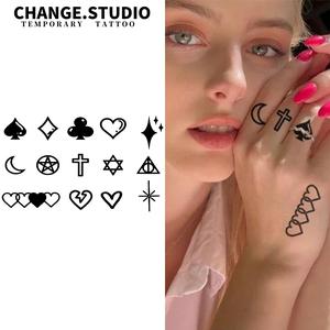 Hình Xăm Tạm Thời, Hình Ảnh Nhỏ Dễ Thương, Thích Hợp Cho Móng Tay, Kéo Dài Trong 15 Ngày, Không Thấm Nước Và Chống Chà Xát. Hình xăm dán