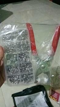 Product Review of Tang Kancing Mata Ayam Alat Pasang Press Jepret Cetet Pengencang Eyelet Sabuk Ban Pinggang Tas Baju Sepatu from T**m 1