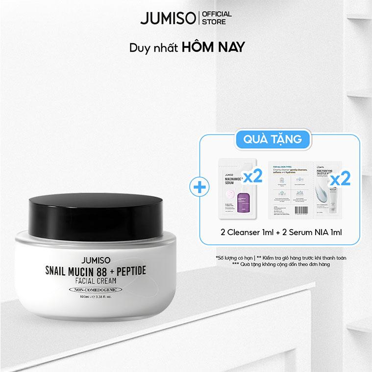 Kem phục hồi, dưỡng ẩm da Jumiso Snail Mucin 88 + Peptide Facial Cream