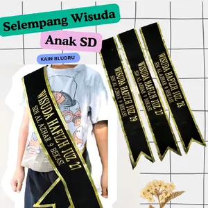 Selempang Wisuda Anak Kain Bludru (1 hari jadi)