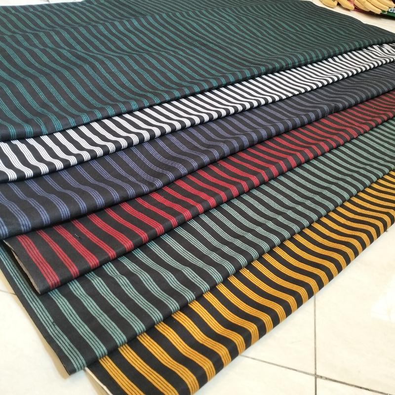 Product Introduction of KAIN KATUN PREMIUM BATIK LURIK MOTIF DALANG SONGKET GARIS (Full Cotton) Lebar 115cm ( Harga Per meter 0.5 meter)Kain Katun Kebaya,Kain Katun Kemeja Bisa COD 28
