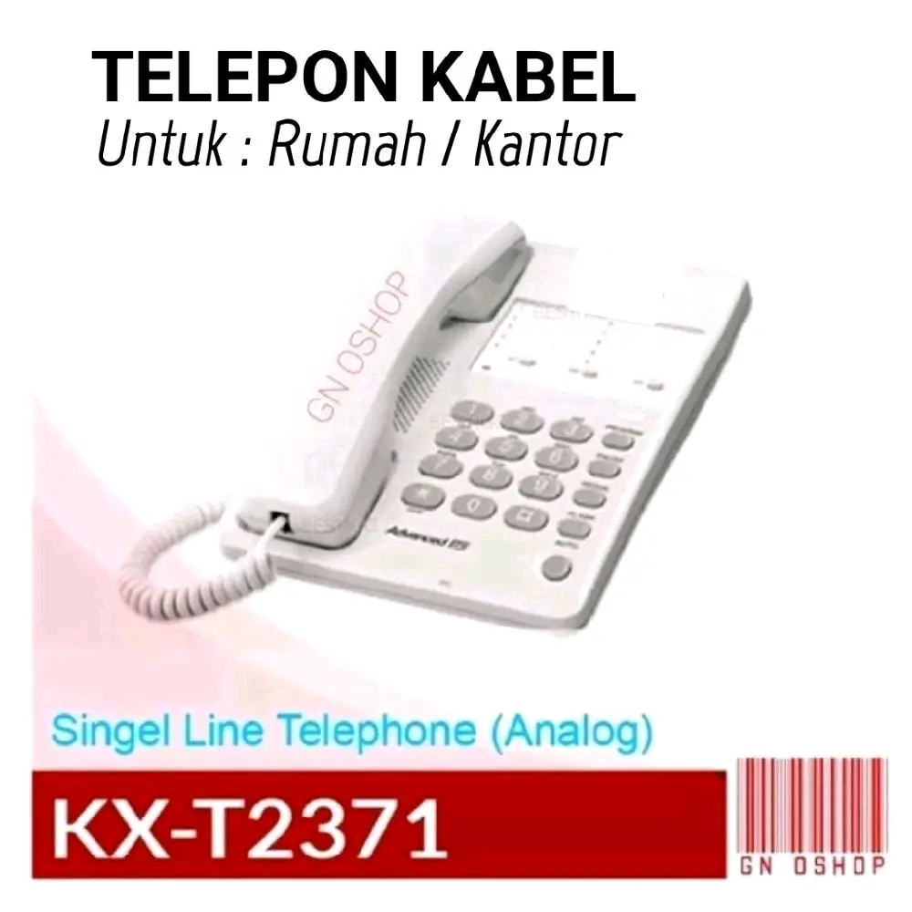 Telepon Kabel KX-T2371 Second Berkualitas Untuk Rumah Kantor Pesawat Telephone Cable Phone Telp Telpon Kabel