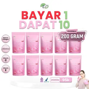 BAYAR 1 DAPAT 10 PCS UKURAN 20 GRAM|| Supplement Beauty glutathione drink