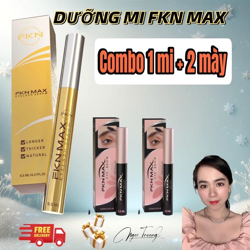  1 DƯỠNG MI FKN MAX + 2 DƯỠNG LÔNG MÀY FKNMAX phiên bản giới hạn cao cấp 2 trong 1 dành cho nam và nữ hổ trợ tình trạng lông mi thưa ngắn mày nhạt hạn sử dụng 36 tháng mỗi cây 3ml   hạn chế thâm  Mỹ Phẩm 