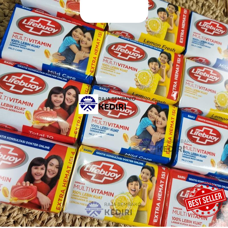 PROMO 10 PCS SABUN MANDI LIFEBUOY 60GR MURAH MIX RANDOM 1