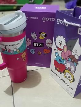 Product Review of Goto [COD] K-Joy X BT21 Tumbler Tahan Dingin Panas Botol Tempat Minum Aesthetic 1.2L from a**e 3