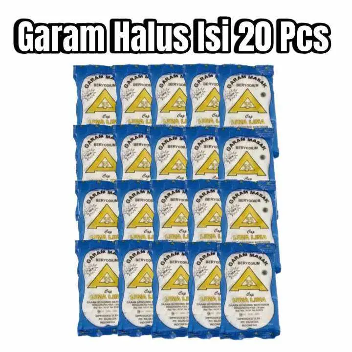 Paket Hemat Isi 20 Pcs Garam Dapur Mutiara Laut Salt Masakan - Garam Halus Benyodium Himalaya