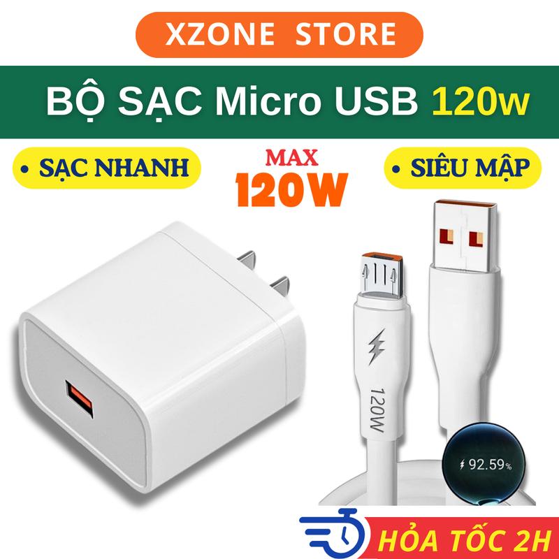  Bộ cáp sạc Chuôi Nhỏ Micro USB 6a 120w android đời cũ sạc nhanh Phụ Kiện Sạc Điện Thoại sạc cóc sạc nhanh dây cáp mập sacnhanh  android capsacnhanh 100w 